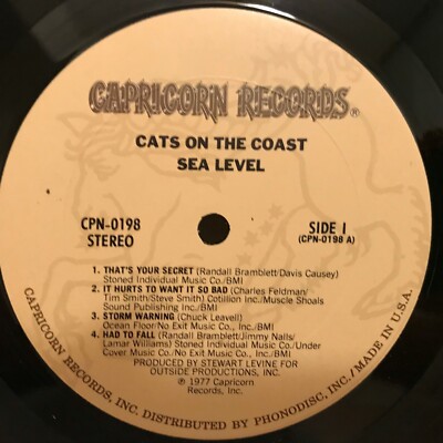 SEA LEVEL LP CATS ON THE COAST | eBay