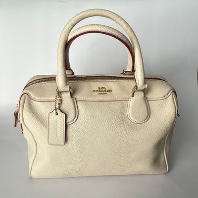 Original COACH New York Tasche - Creme/Beige Leder
