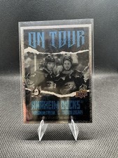 2024-25 Upper Deck Series 2 On Tour Trevor Zegras, Mason McTavish OT-16 Speckle