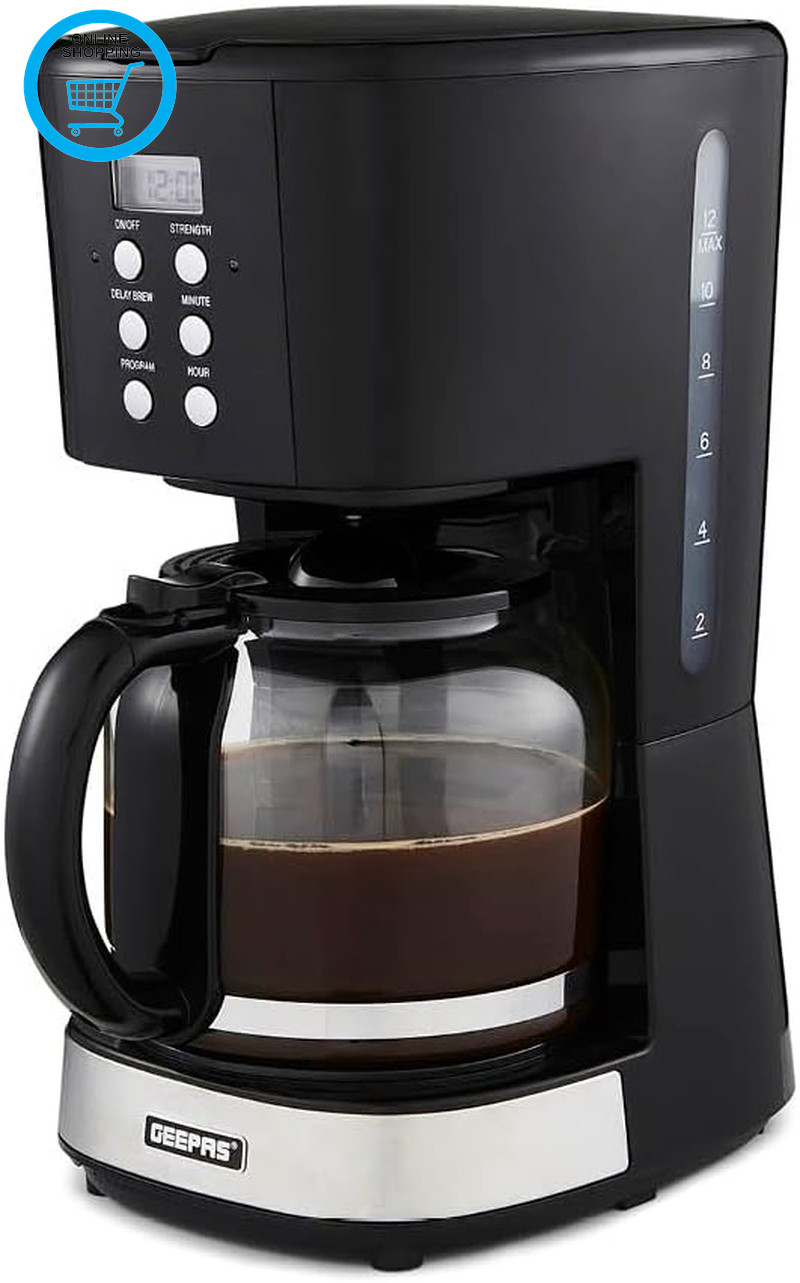 1.5L Filter Coffee Machine | 900W Programmable Drip Coffee Maker for Instant Cof