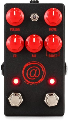 JHS AT (Andy Timmons) Drive V2 Pedal - Black with Red Logo - Sweetwater