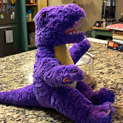 Build-A-Bear Workshop Purple T-Rex Plush Small 2010 Washable Stuffed Animal