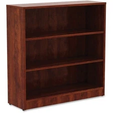 Lorell LLR99782 Laminate Bookcase - Cherry   3 Shelves