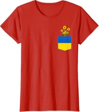 Ukraine Flag National Kiev Ukrainian Sunflower Cute Ladies' Crewneck T-Shirt
