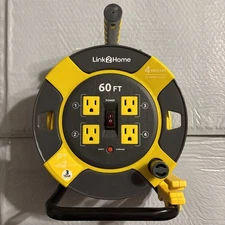 Link2Home 60 Ft 4 Socket 14 Awg Sjtw