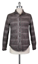 Finamore Napoli Gray Plaid Shirt - Size L US / L EU - ASP07500299