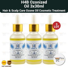 H4B Ozonized Oil 30ml, Hair & Scalp Care Ozone Oil Cosmetic Treatment - 3 LOT