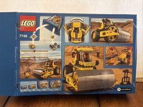 LEGO CITY: Single-Drum Roller (7746) 100% Complete W/Instructions & Box Retired