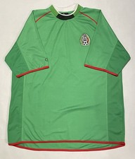 Vintage Mexico Soccer Jersey Large Y2K 2001/2002 Retro El Tri Green Vogue L