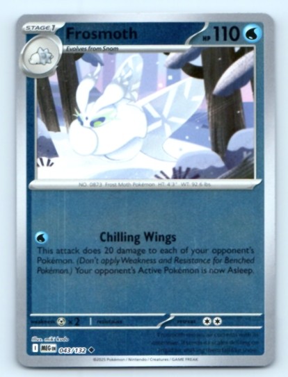 Frosmoth 043/132 ~ Uncommon Reverse Holo English Near Mint