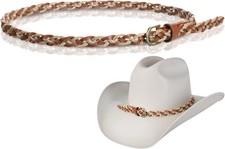 Cowboy Hat Band Hand Made Replacement Ethnic Western Braid Hat Belt Men Women