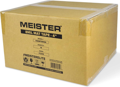 Meister Deluxe 8Mil Mat Tape for Wrestling, Grappling and Exercise Mats - Clear