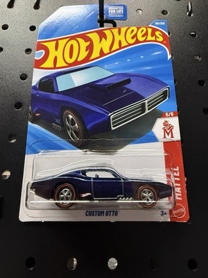  Super Treasure Hunt Hot Wheels Custom Otto 1:64 Blue Diecast Car