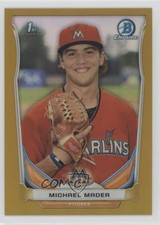 2014 Bowman Draft Chrome Gold Refractor 3/50 Michael Mader #CDP102 0o1