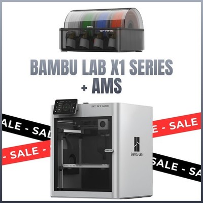 Bambu Lab X1C 3D Printer Combo With AMS  Only 169 Hours - AMS + Filament + Dryer