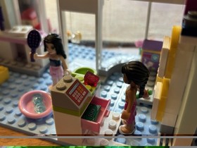 LEGO Friends 41007 Heartlake Pet Salon 💯% Complete w/Manual EUC No Box or PU IL