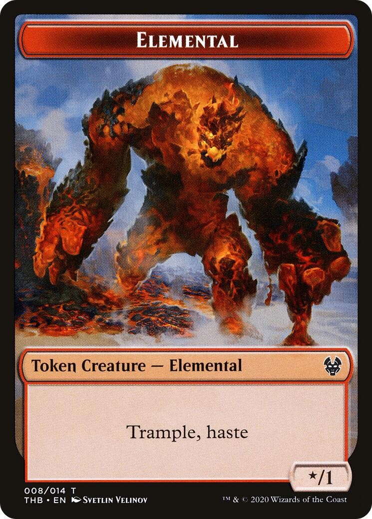 Elemental Token Token 8 THB Theros Beyond Death Near Mint NM Magic