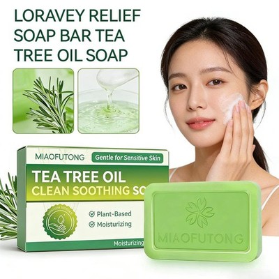 1x Relief Soap Bar Tea Tree Oil Soap Natural Foot Body Soap for Healthy Skin HOT