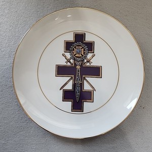 10.25in Plate Most Eminent Grand Master Encampment Knights Templar 2000 Ward