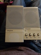 Vintage Creative Computer Speakers for Desktop PC Untested Spares Repairs
