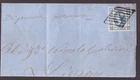 Italy Kingdom, 15 c. Matraire I type letter with cancellation pontifical grid -IA09
