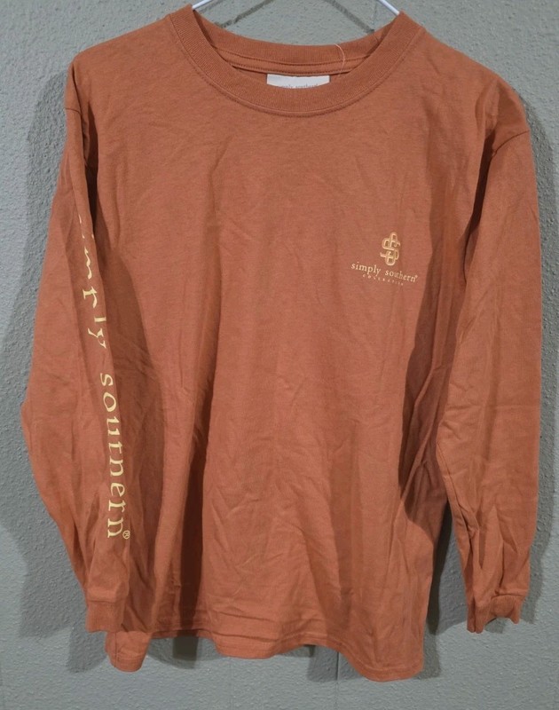 Nwt Youth Simply Southern Long Sleeve Tee Shirt Sz L (Lot 1)