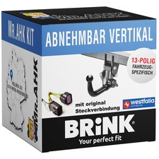 Für Ford Edge ab 16 Brink Anhängerkupplung vert. abnehmbar mit 13pol spez.