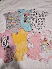 Toddler Girls 24 Months Disney Minnie Mouse Princesses bodysuits bundle
