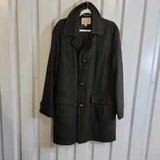 Field Stream Gordon Ferguson Vintage Dark Green Wool Men's Field Coat Size 42
