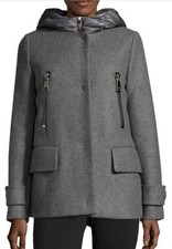 Abrigo Abrigo Moncler Mujer Eufemia Lana Virgen - Gris - Talla 00