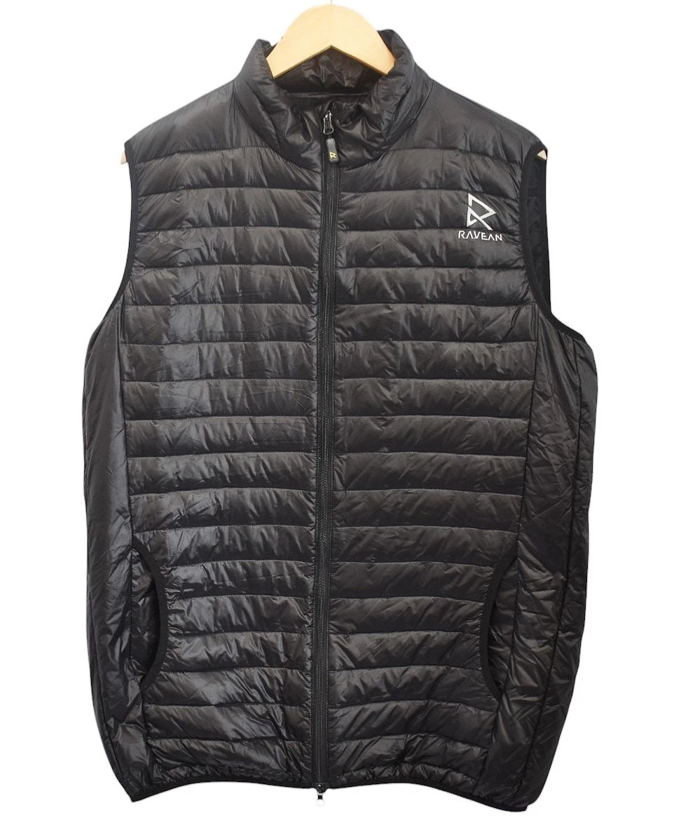Ravean Puffer Gilet Vest Black Duck-Down C6 Heated System M/XL NO BATTERY