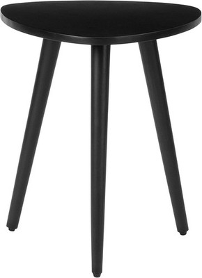 Schwarz Dreieck Beistelltisch klein Beistelltisch Massivholz modern minimalistisch 40x40x45