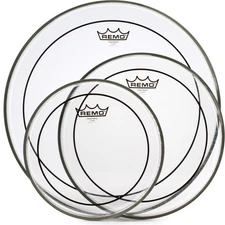 Remo Pinstripe 3-piece Tom Pack - 10"/12"/16" - Clear