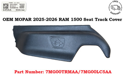 2019-2025 Ram 1500 2500 3500 OEM Jack Storage Cover Seat Trim Black 5ZF16TRMAA