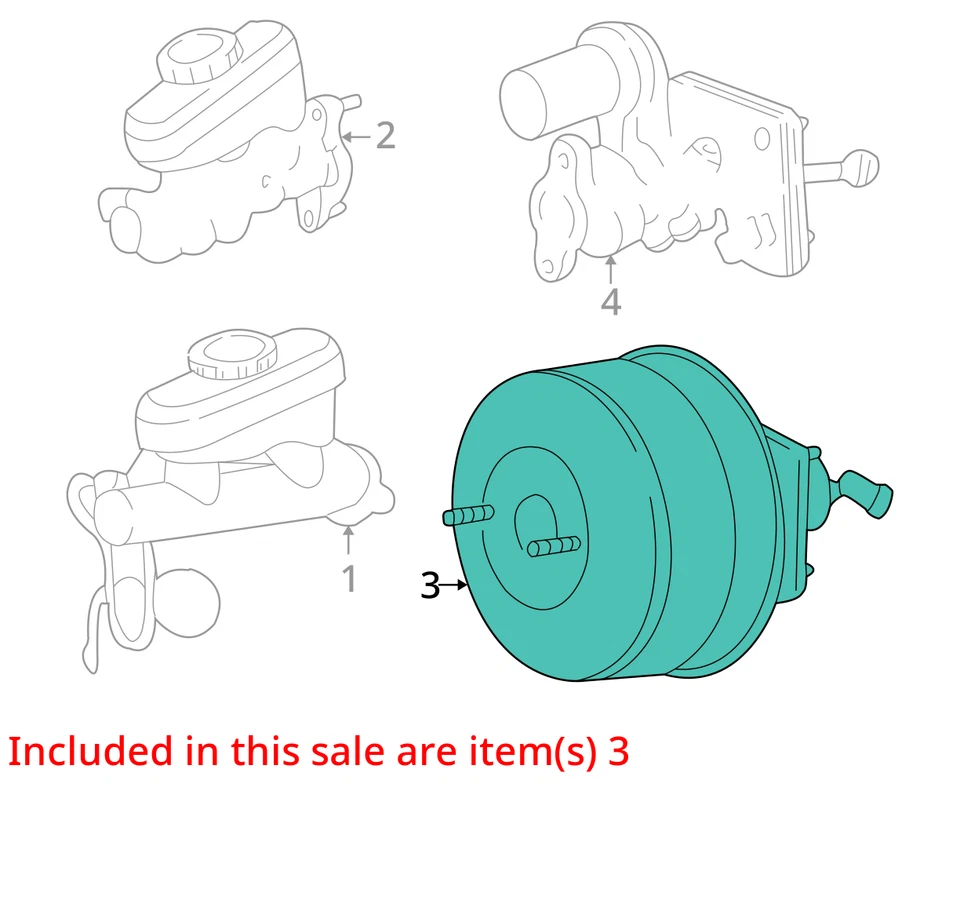 Ford Mustang 2001 potenciador de freno OEM 111 k millas - LKQ412630452 Foto 4 de 4