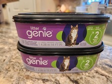 Lot of 2 LITTER GENIE Cat Litter Disposal System Refill Cartridges
