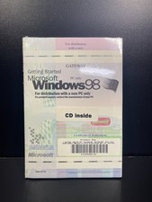  SEALED Microsoft Windows 98 Getting Started Gateway X04-15747 CD Manual