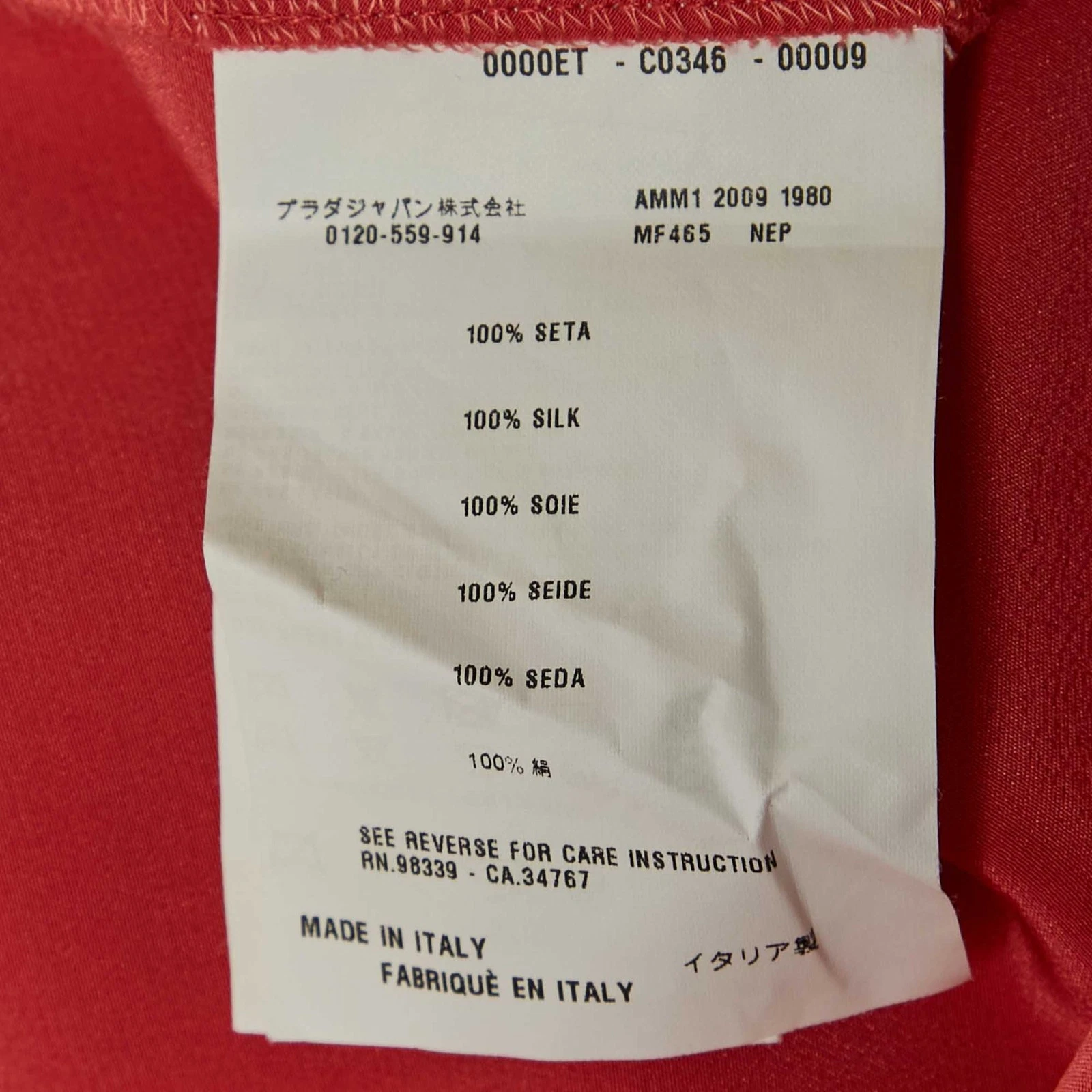 Mini Abito Miu Miu Rosa Seta Dettaglio Drappeggio M