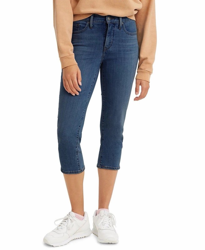 Levis Womens Jeans Blue 311 Shaping Skinny Capri Denim Size 27 Medium Blue Excel