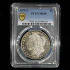 1878-S Morgan Silver Dollar PCGS MS65 – Certified Gold Shield $1