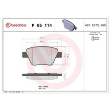 Satz Bremsbeläge Bremsklötze hinten für Audi A1 8X1 8XA A3 8P1 8P7 8PA | 6090