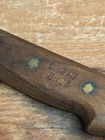  Vintage 17" OA 12" Curved Blade High Carbon Steel Butchers Knife BAGAT BROS. GC — photo 3