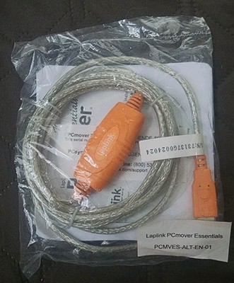 Laplink USB 6' USB 2.0 High-Speed Easy Transfer Cable for PC Mover Software