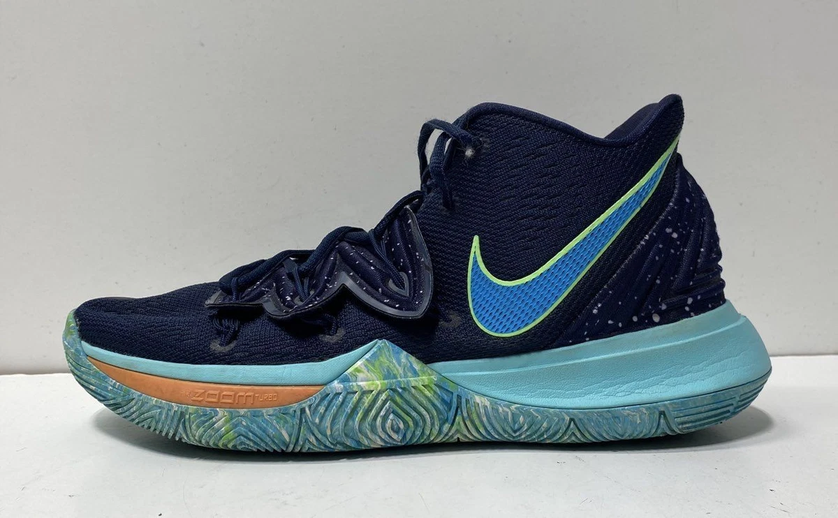 Nike Kyrie 5 Shoes Mens Size 14 Navy Green Blue AO2918-400 Basketball Sneakers Nike Kyrie 5 UFO Blue Green Men main image 3