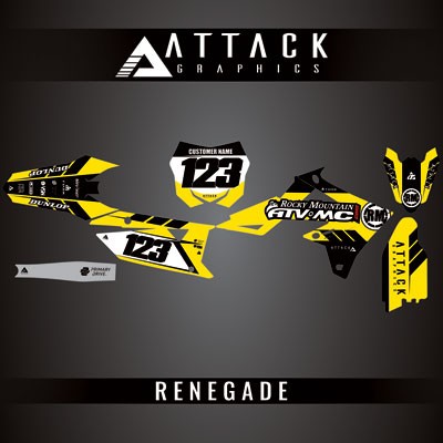 Attack Graphics 2069790183-e99b6f-22 Custom Renegade Complete Bike Graphics Kit