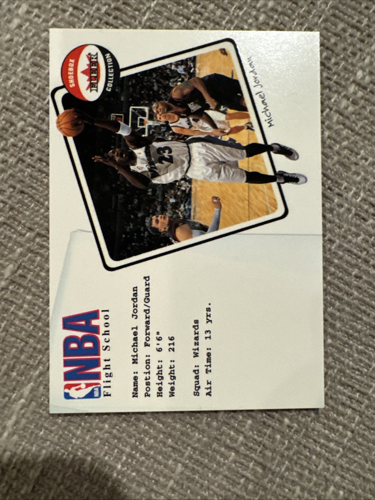 2001 Fleer Shoebox Collection NBA Flight School Michael Jordan LOW POP