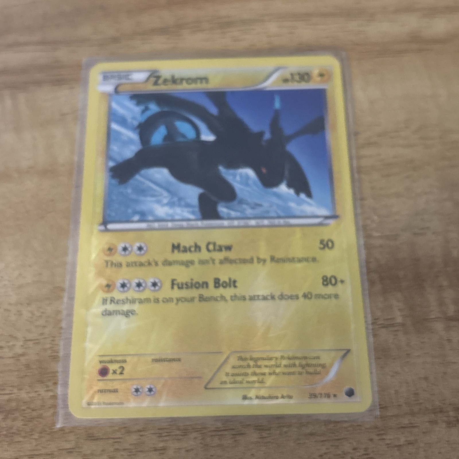 Zekrom 39/116 Plasma Freeze Reverse Holo