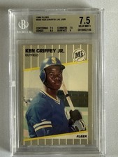1989 Fleer Ken Griffey Jr. #548 Mariners Rookie RC BVG 7.5 Near Mint +