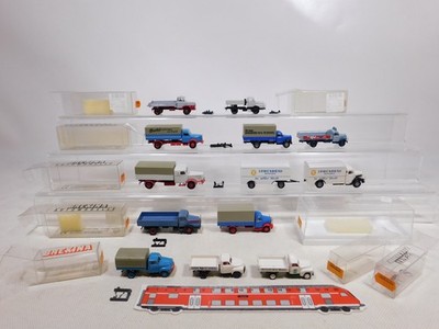 Brekina 1:87 H0 12x Camion Borgward Ifa Opel Krupp Man Büssing etc Sg / Mint #