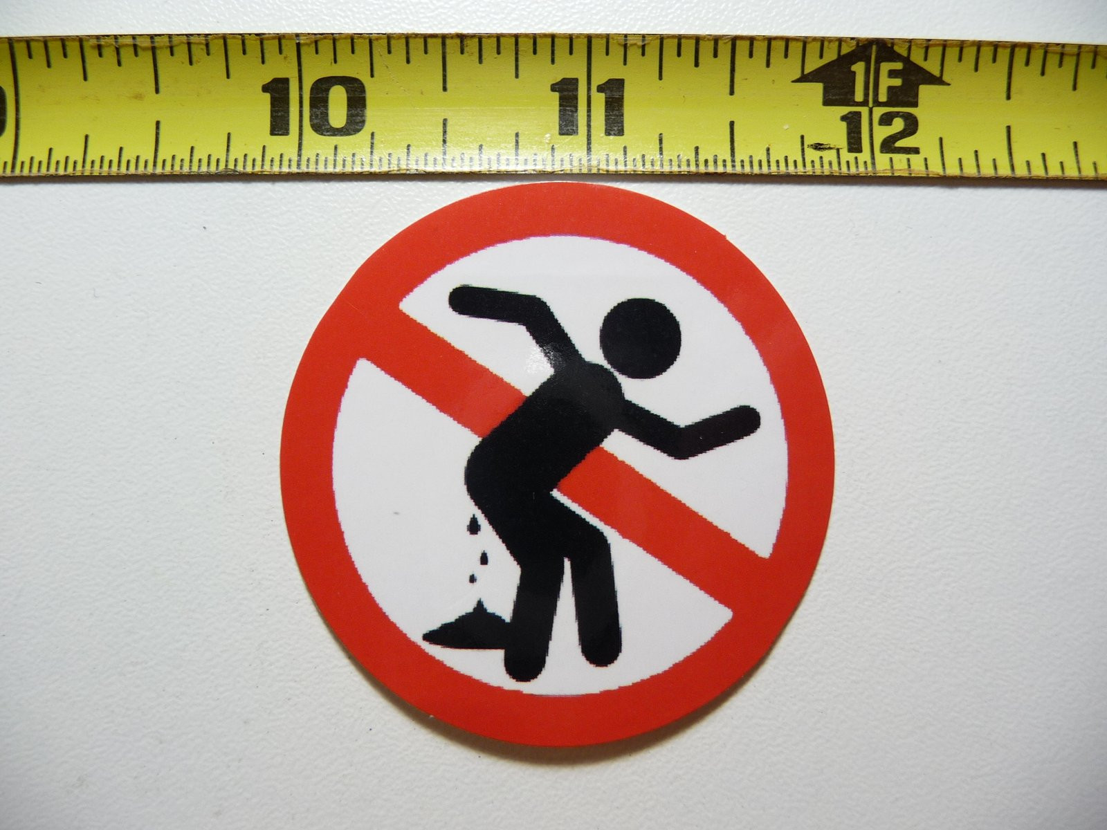 No Entry Public Bathroom Decal Sticker for Jobs Prohibited Occupations Work Restricted